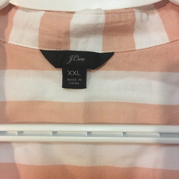 J Crew stripped button-up t-shirt - Picture 2 of 3